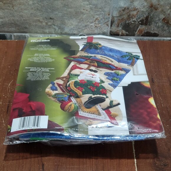 Plaid Bucilla Coolin It Felt Stocking Kit 18" 2008 86105 - Picture 4 of 10